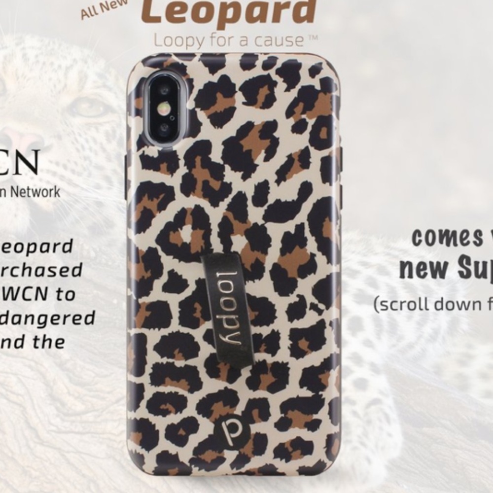 Leopard loopy case iPhone X/Xs